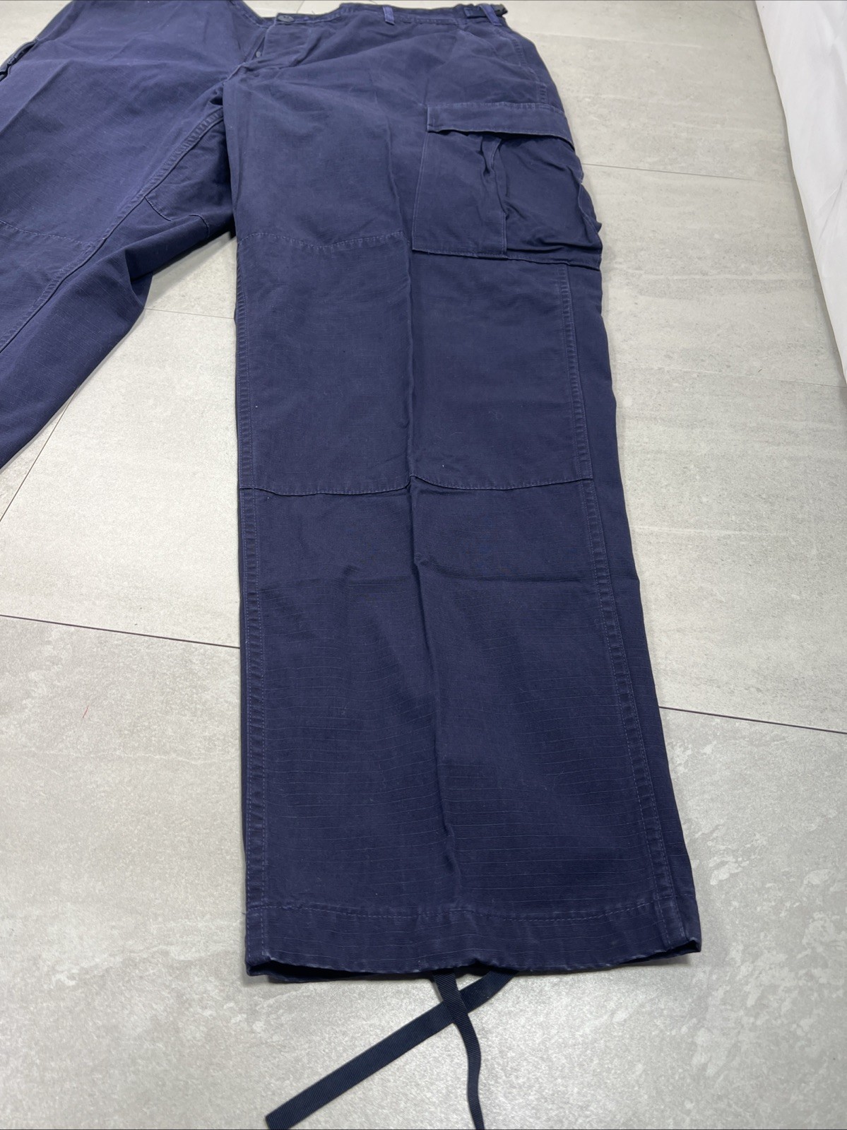 USCG Coast Guard Pants Sz Large Reg Blue Operational Trousers Dress Ripstop USGI