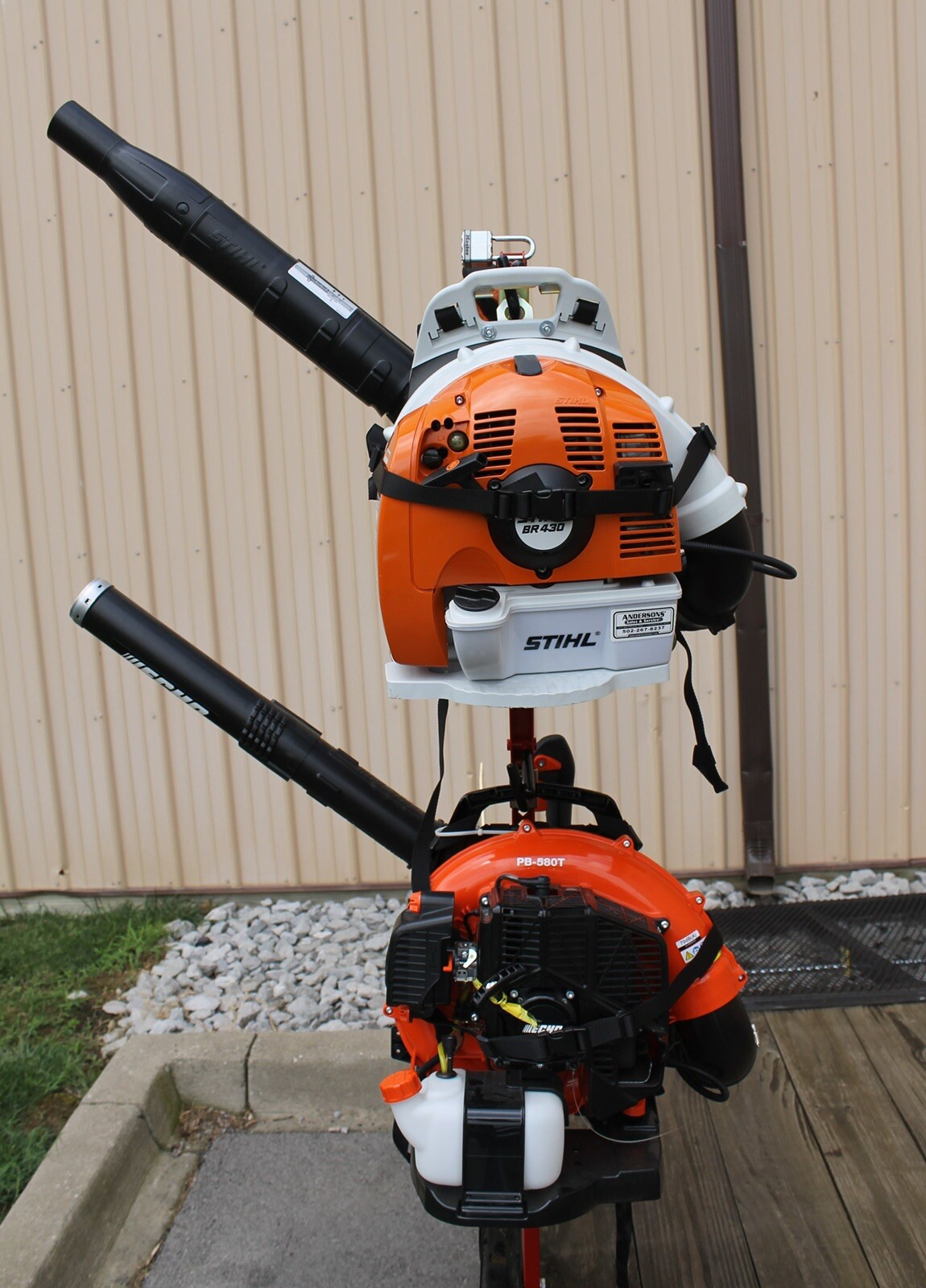 Jungle Jim's Double Back Pack Blower Holder 2BH For Landscape Trailer New In Box