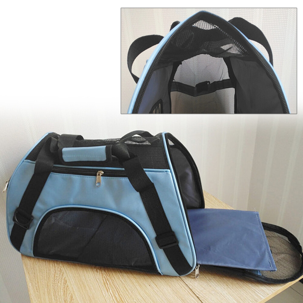 Pet Cat Carrier Hand Bag Soft Sided Breathable Travel Nylon Tote Case S M L