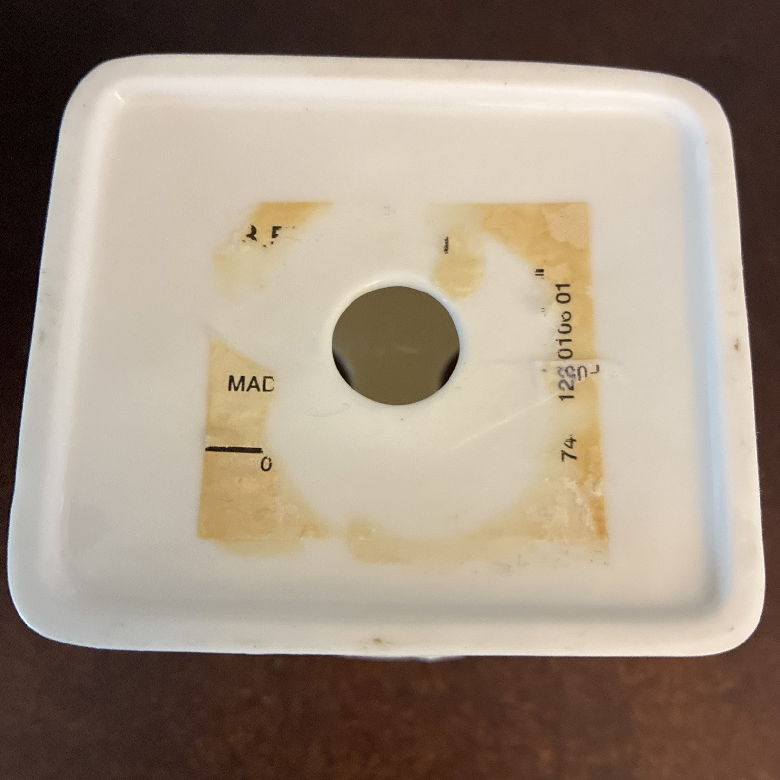 Croscill Willow Brook Acadia Ceramic Off White Toothbrush Holder Celery Bathroom