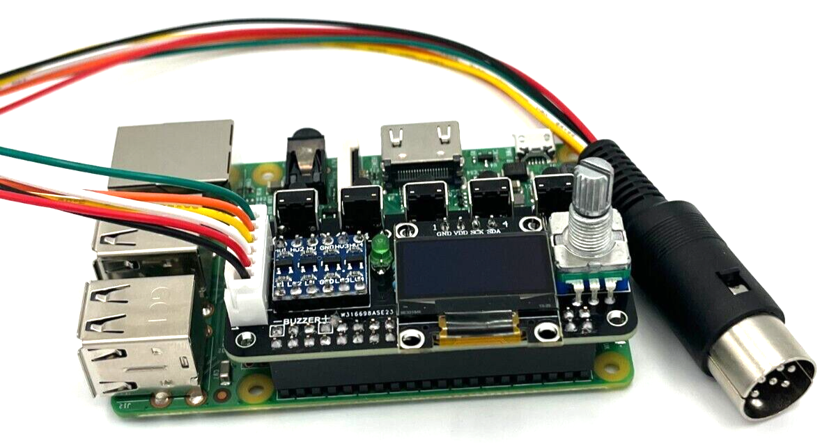 Commodore 1541 Emulator PI1541 HAT with ROTARY, OLED screen, USA Seller!