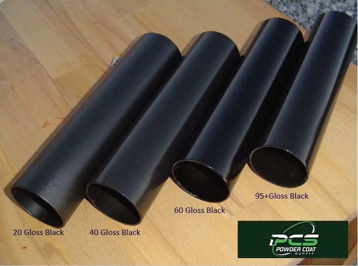 HIGH GLOSS MIRROR BLACK Powder Coating Paint 1LB USA Made