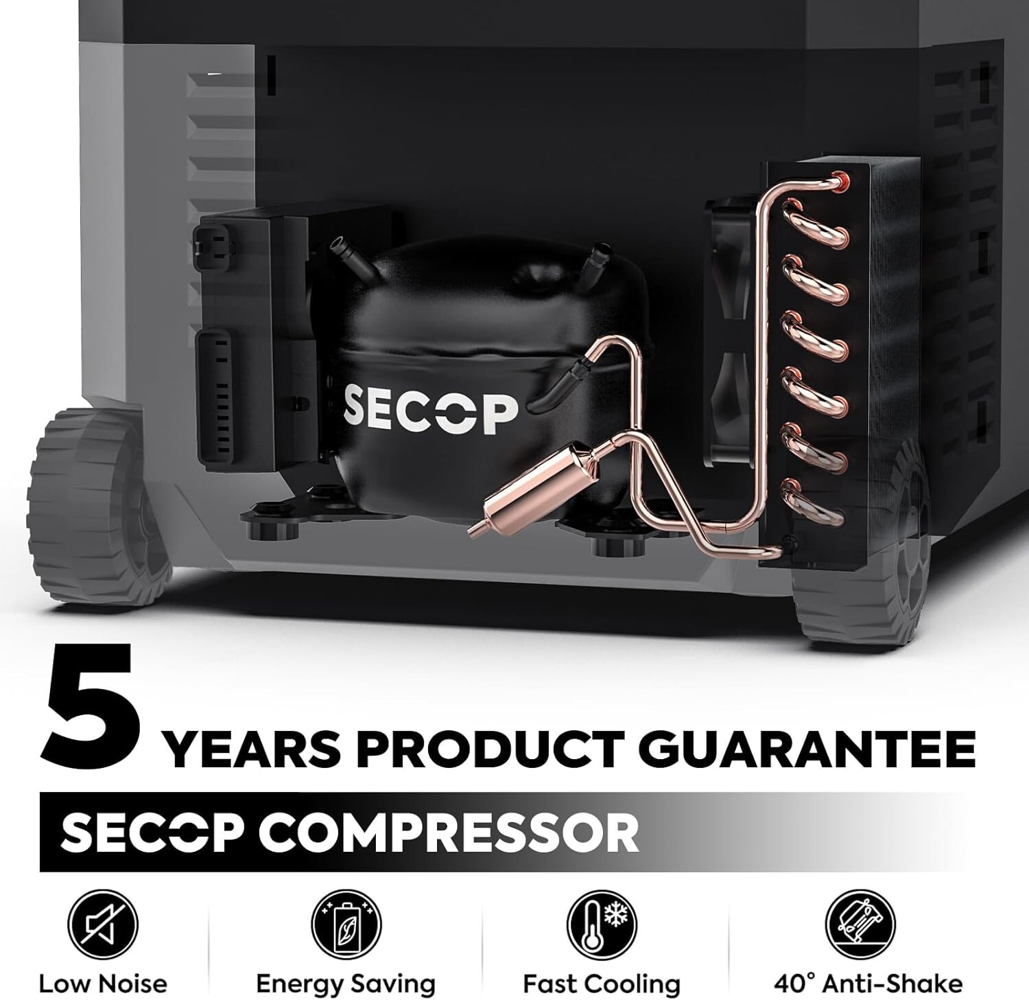 ICECO JP40 Pro 12 Volt Car Refrigerator Portable Fridge Freezer for Camping RV