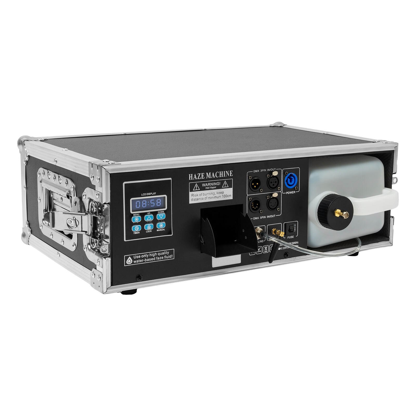 1500W Stage Mist Haze Machine 3L w/ Flight Case Package DJ Stage Effect Hazer