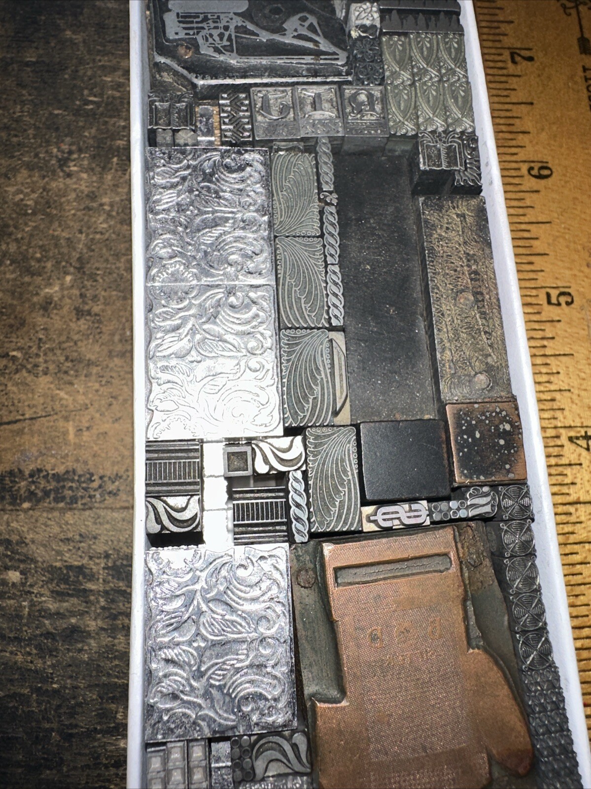 Printing Blocks “ Lead Ornamental Borders Dingbats” Nice Variety Beautiful! C7