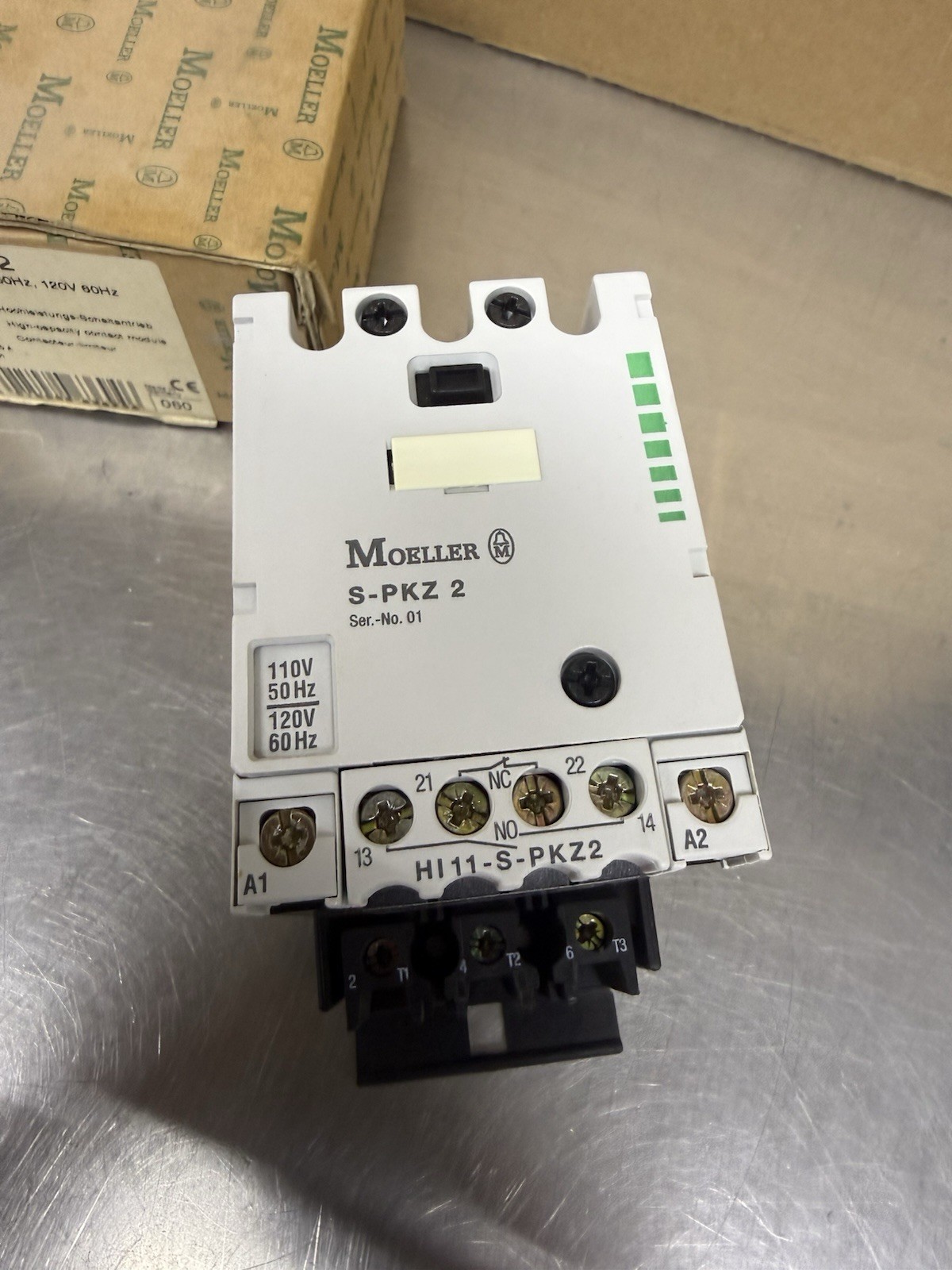 Moeller S-PKZ2 High Capacity Contact Module Contactor New In Box Made In Germany