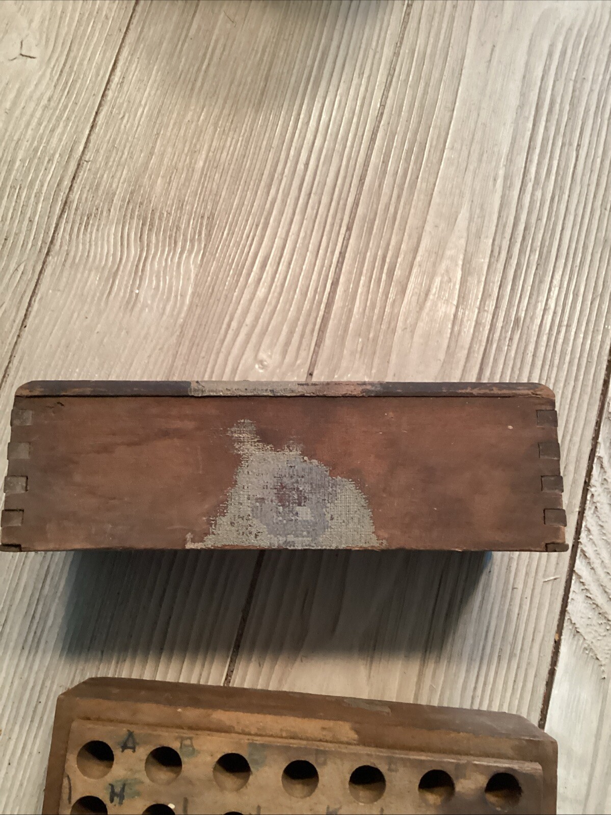 VTG Box Of Machinists Steel Letters. Set Of 28