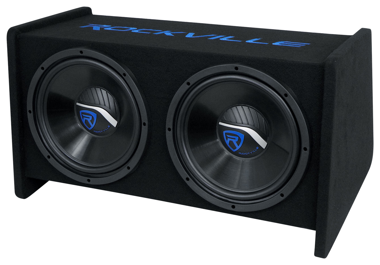 Rockville R1V212P Dual 12" 1200w Car Audio Subwoofers Vented Sub Enclosure Box