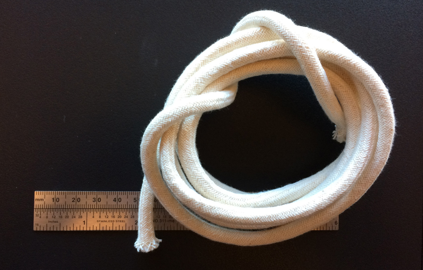 1/4 Round Cotton Wick 5' Kerosene Lantern Lamp Tiki Rock Candle Wick USA Seller