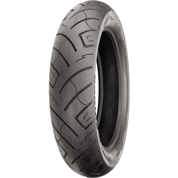 Shinko - 87-4616 - SR777 Black Walls Front Tire, 130/70B18 H.D.