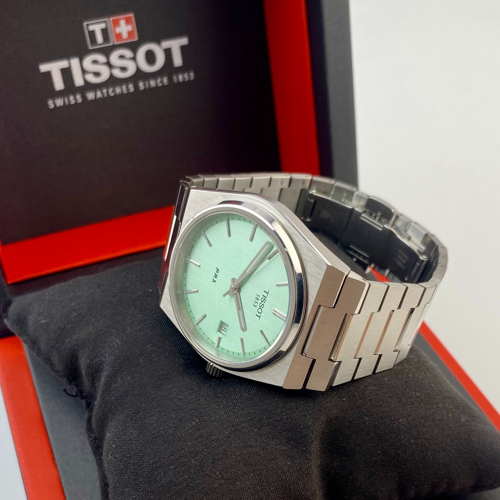 Tissot PRX 40mm Swiss Quartz Watch T137.410.11.091.01 Stainless Steel Green Dial
