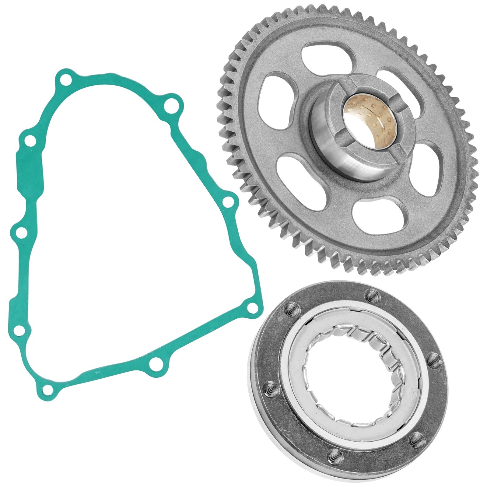 Starter Clutch One Way Bearing Idler Gear Gasket For Yamaha YFZ450 2004-2009