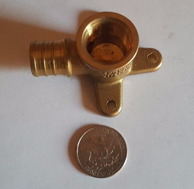 (10) 3/4" PEX X 1/2" FEMALE NPT THREADED DROP EAR ELBOW CRIMP FITTINGS LEAD FREE