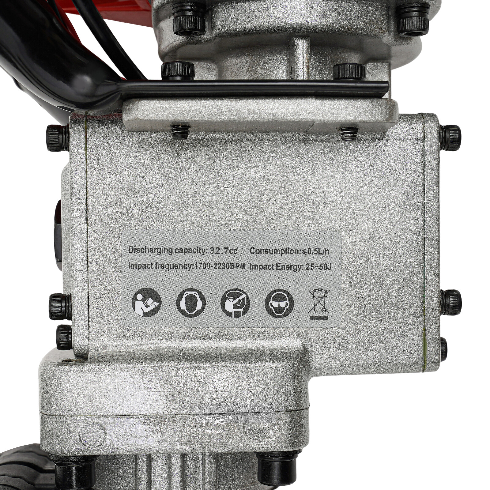 2 Stroke Gas Powered T Post Driver Fence Pile Driver Jack Hammer w/Chisel 32.7cc