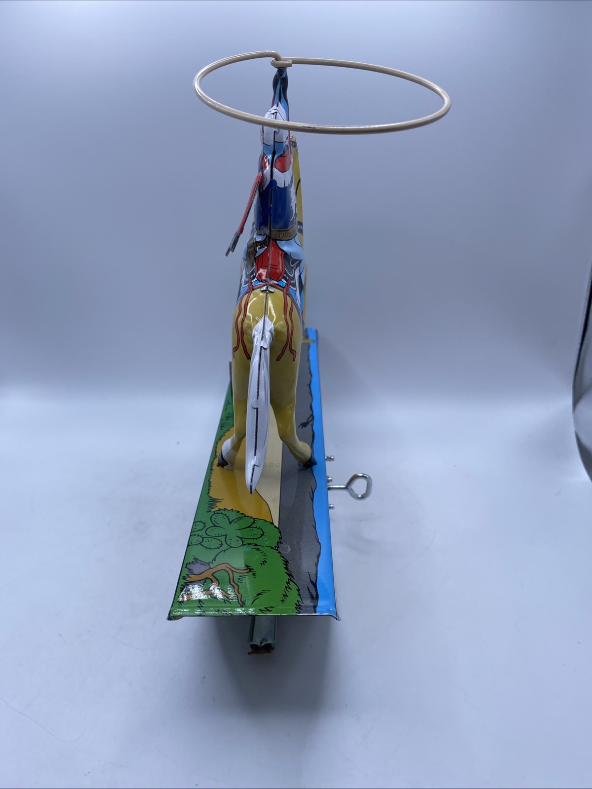 Roy Rogers And Trigger Wind Up Toy Vintage Reproduction Schilling Cowboy-READ