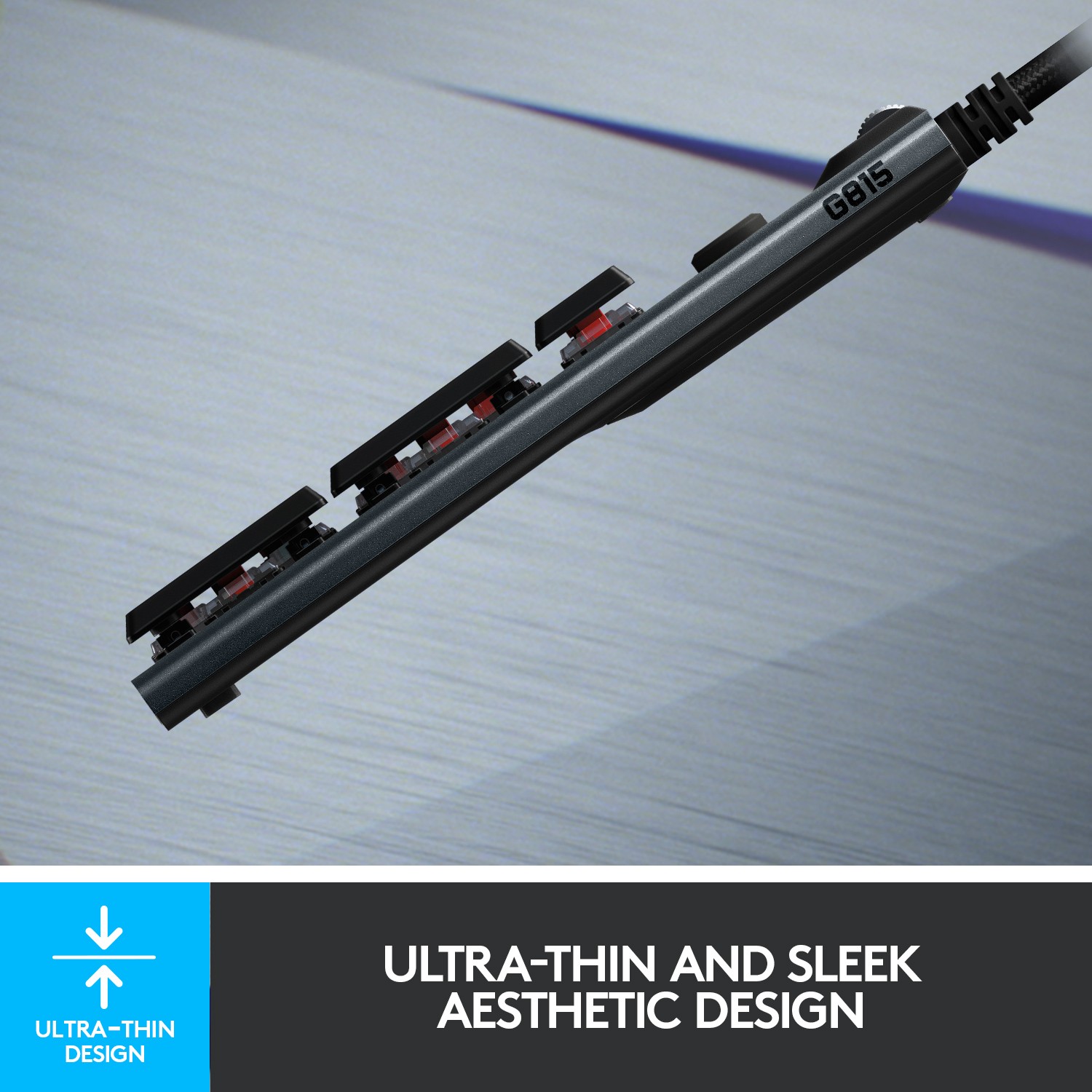 Logitech - G815 LIGHTSYNC Full-size Wired Mechanical GL Tactile Switch Gaming