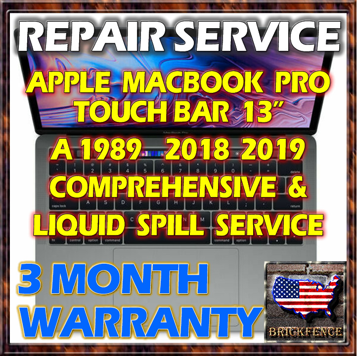 MACBOOK PRO 13" 2018 A1989 LAPTOP 820-00850-A  LOGIC BOARD REPAIR & LIQUID SPILL