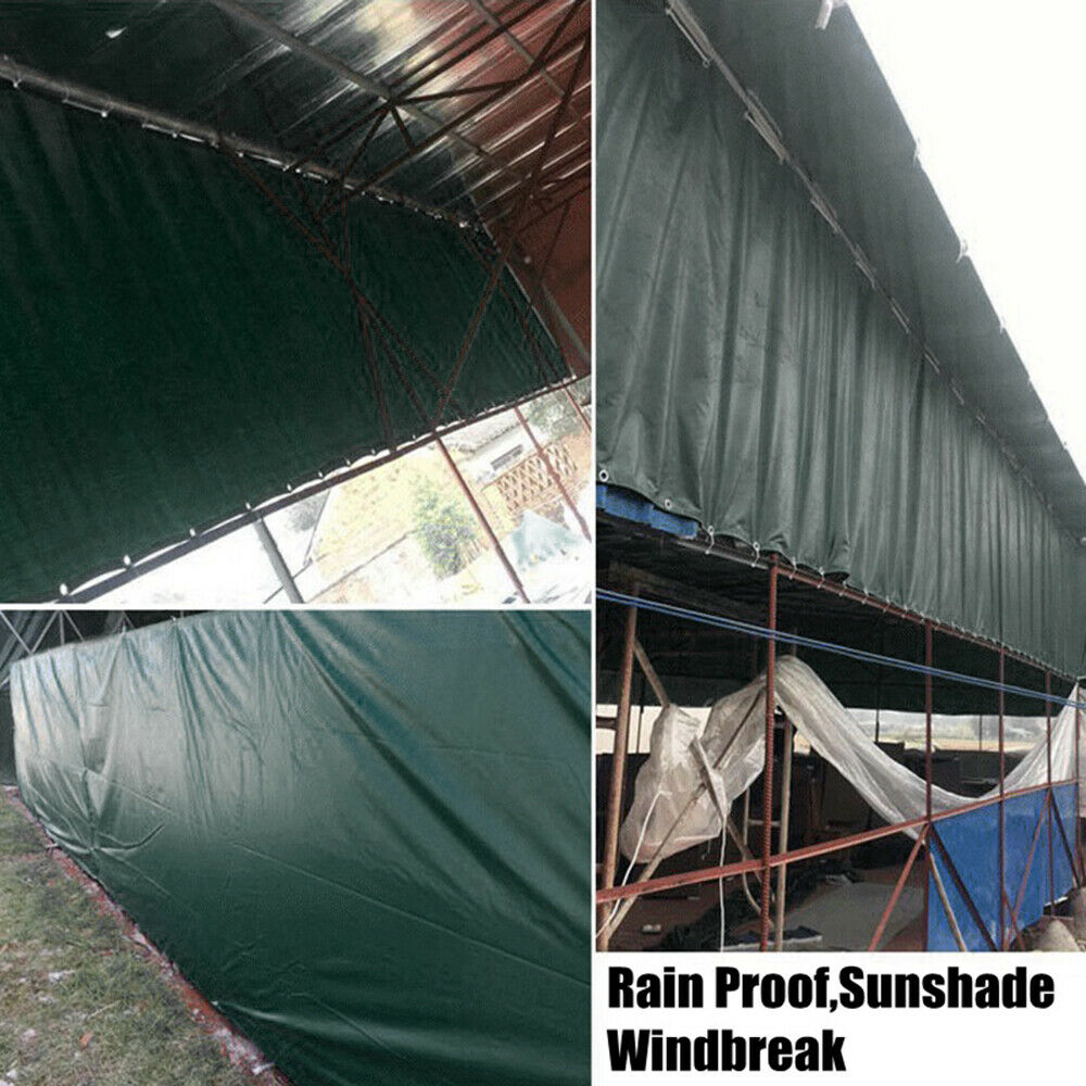 Heavy Duty Tarp Poly Tarpaulin Boat Tent Waterproof Outdoor Canopy Shade Cover