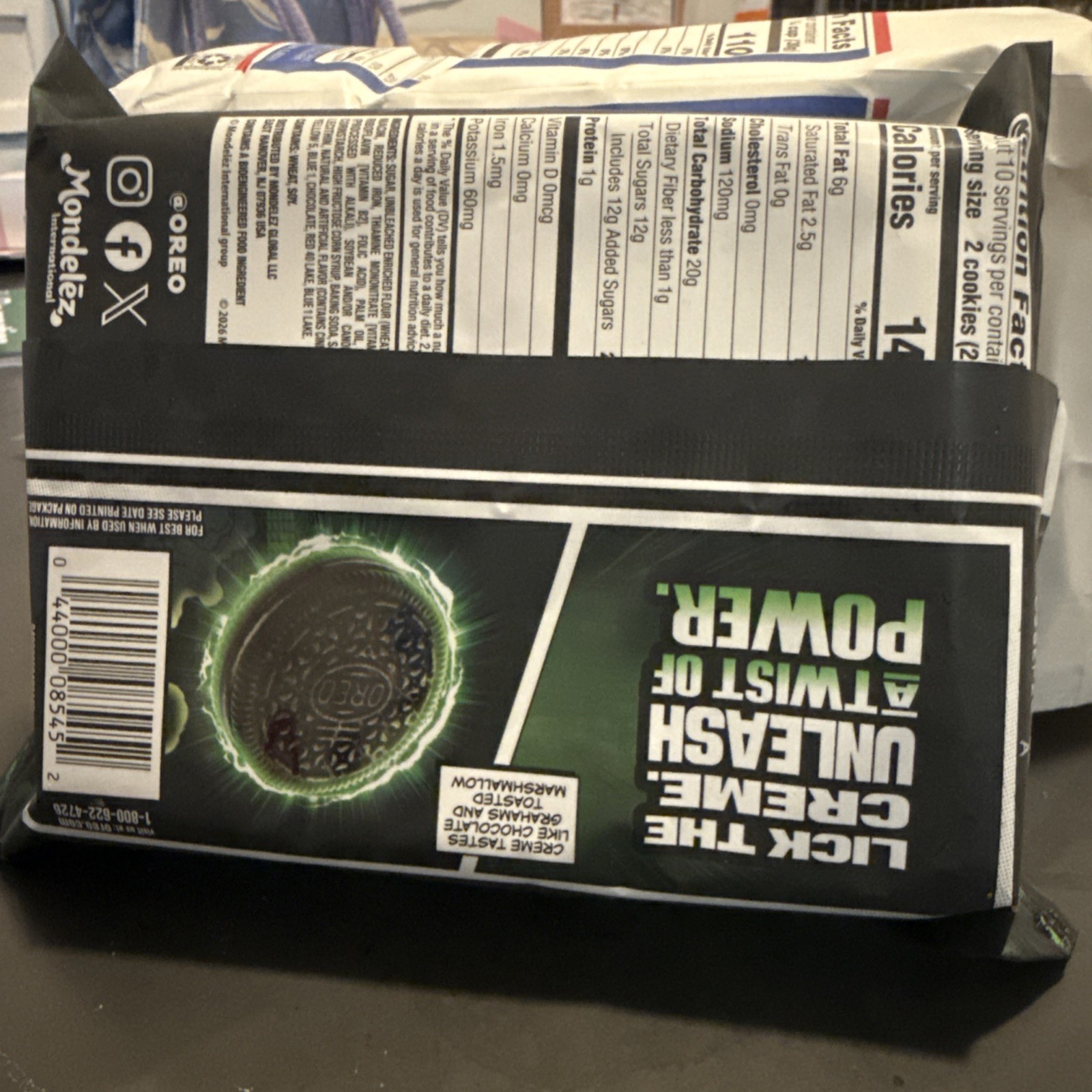 MARVEL OREO STUF OF DOOM CHOCOLATE CREME SANDWICH COOKIES 10.68 OZ 04 OF 04