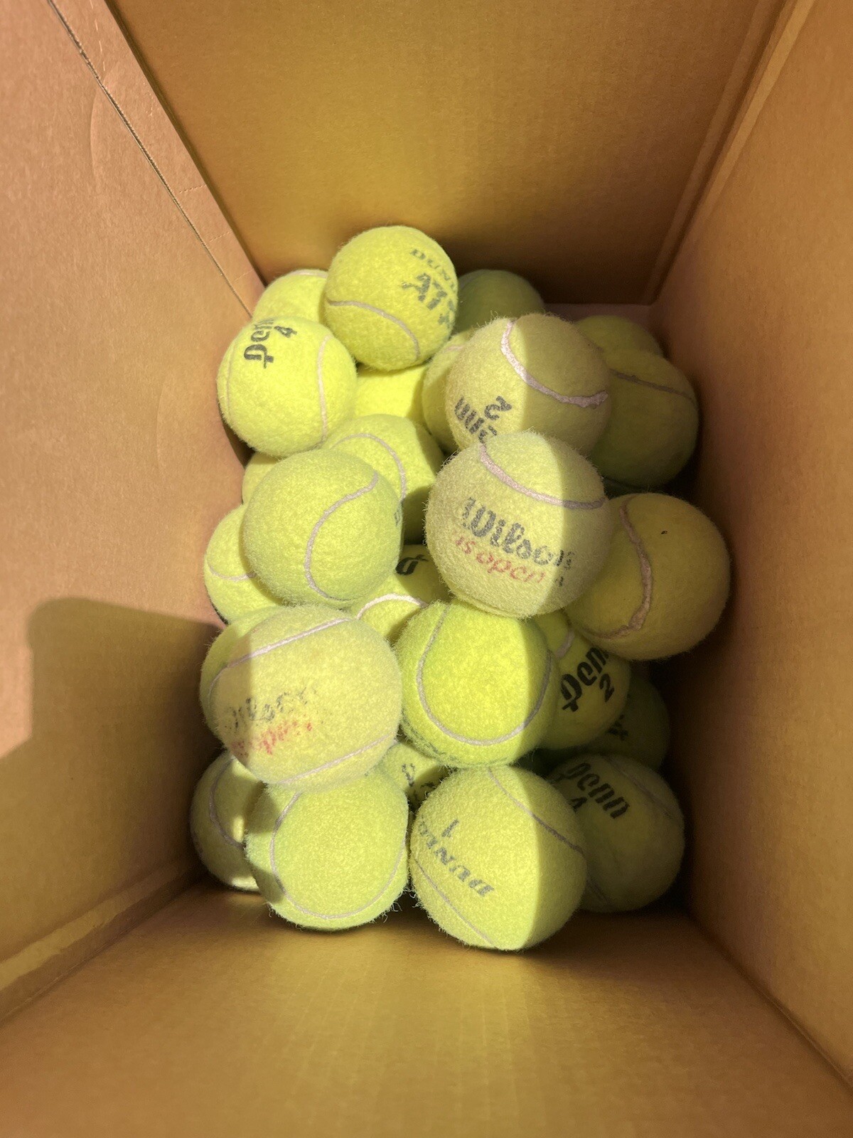 10 of Good Grade used Tennis Balls from Wilson, Dunlop, Penn, Head, etc Dog Toys