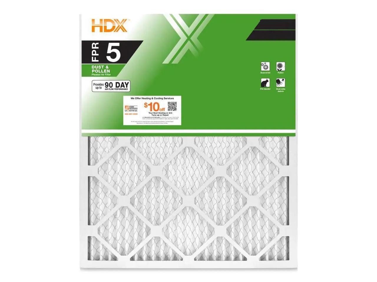 1 PACK or 3 PACK - Air Filter Standard Pleated FPR 5 Dust Filters Furnace AC