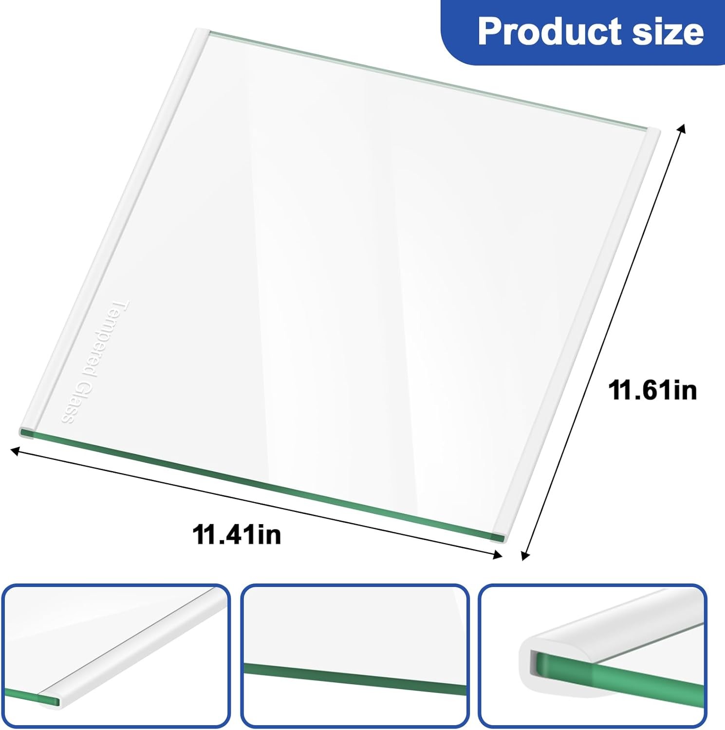 UPGRADED W11130202 Freezer Glass Shelf, Fridge Tempered Shelf for...