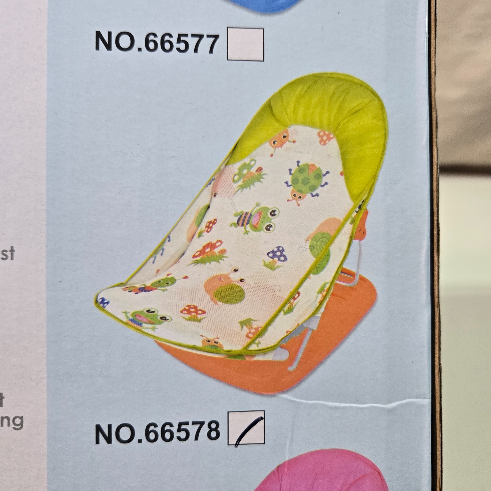 Folding Bath Sling with 3 Position Recline Deluxe Baby Bather - Green NIB