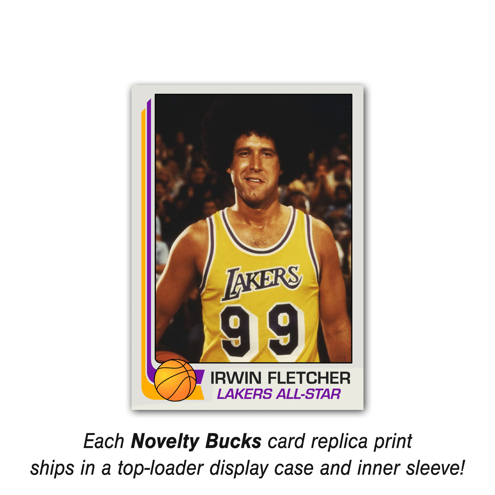 Fletch Irwin Fletcher Basketball Trading Card Reprint Chevy Chase Lakers
