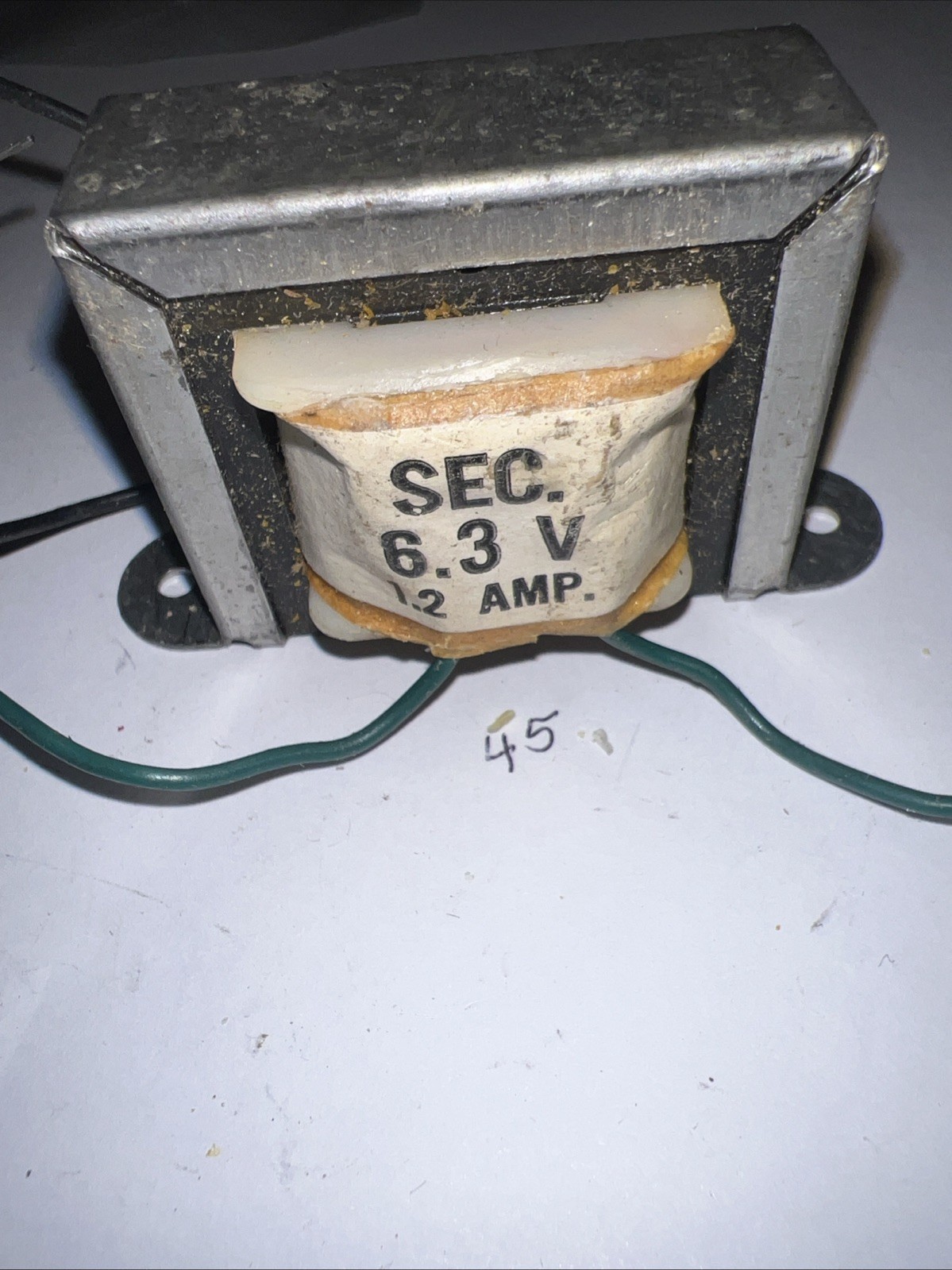 Filament Transformer 117vac Primary 6.3vac 1.2 Amps New old stock Model 27-050