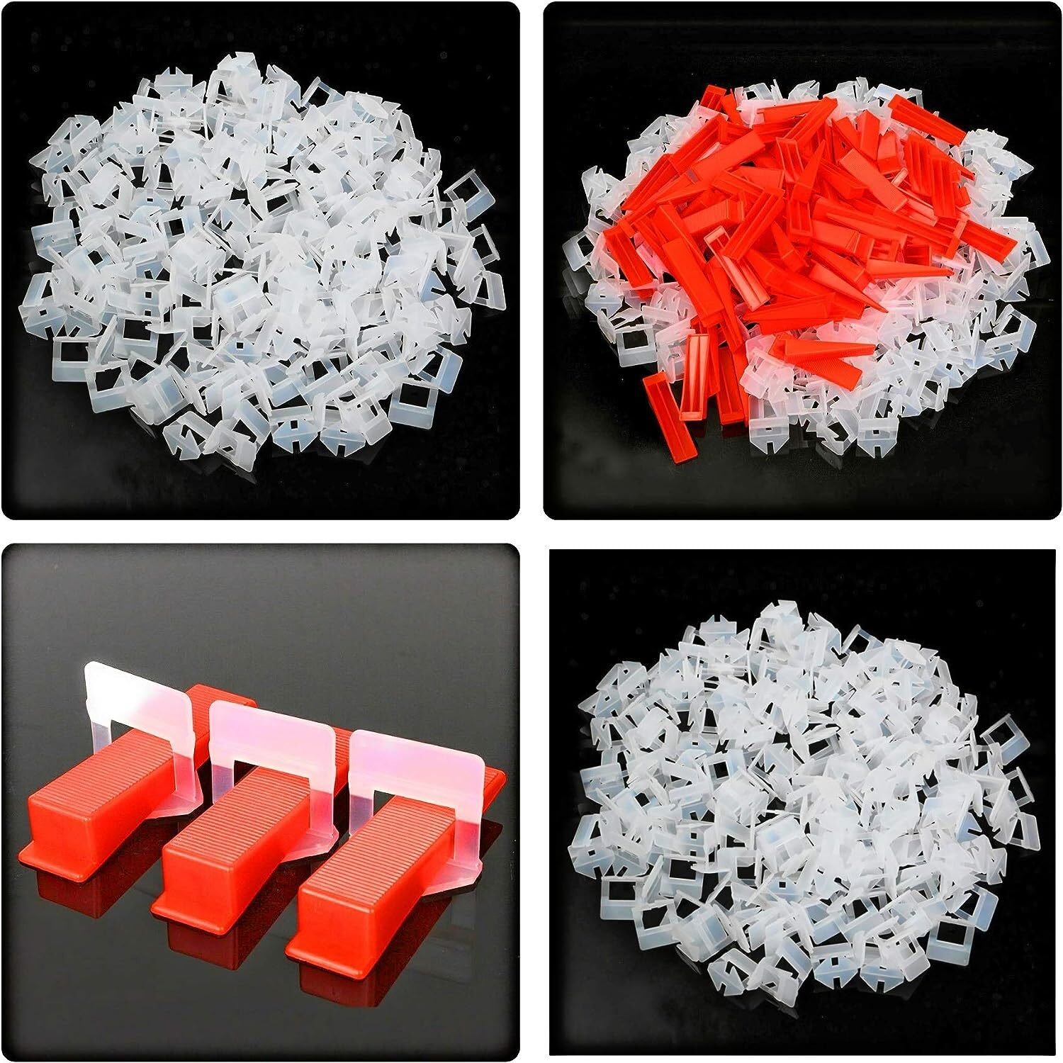 200-1000 Clip Tile Leveling System Kit Floor Wall 1-3mm Tile Spacer Tiling Tool