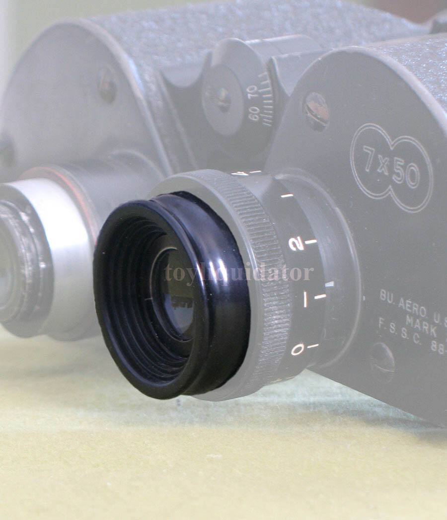 WWII Eye Guards (2) for  B&L SARD 7 X 50 US Navy, Military, Binoculars NOS