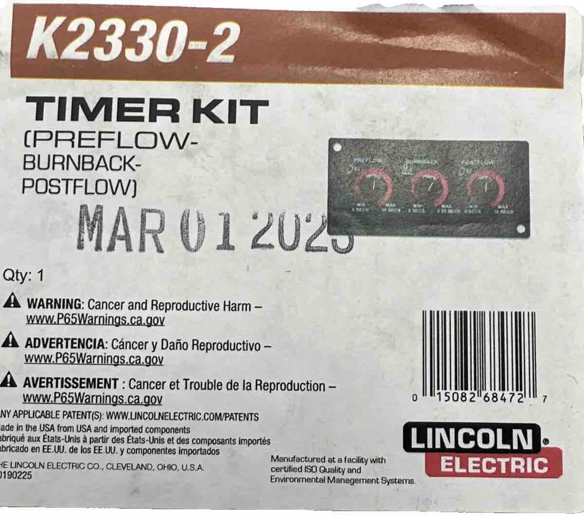 LINCOLN ELECTRIC K2330-2 Timer Kit PREFLOW BURNBACK POSTFLOW