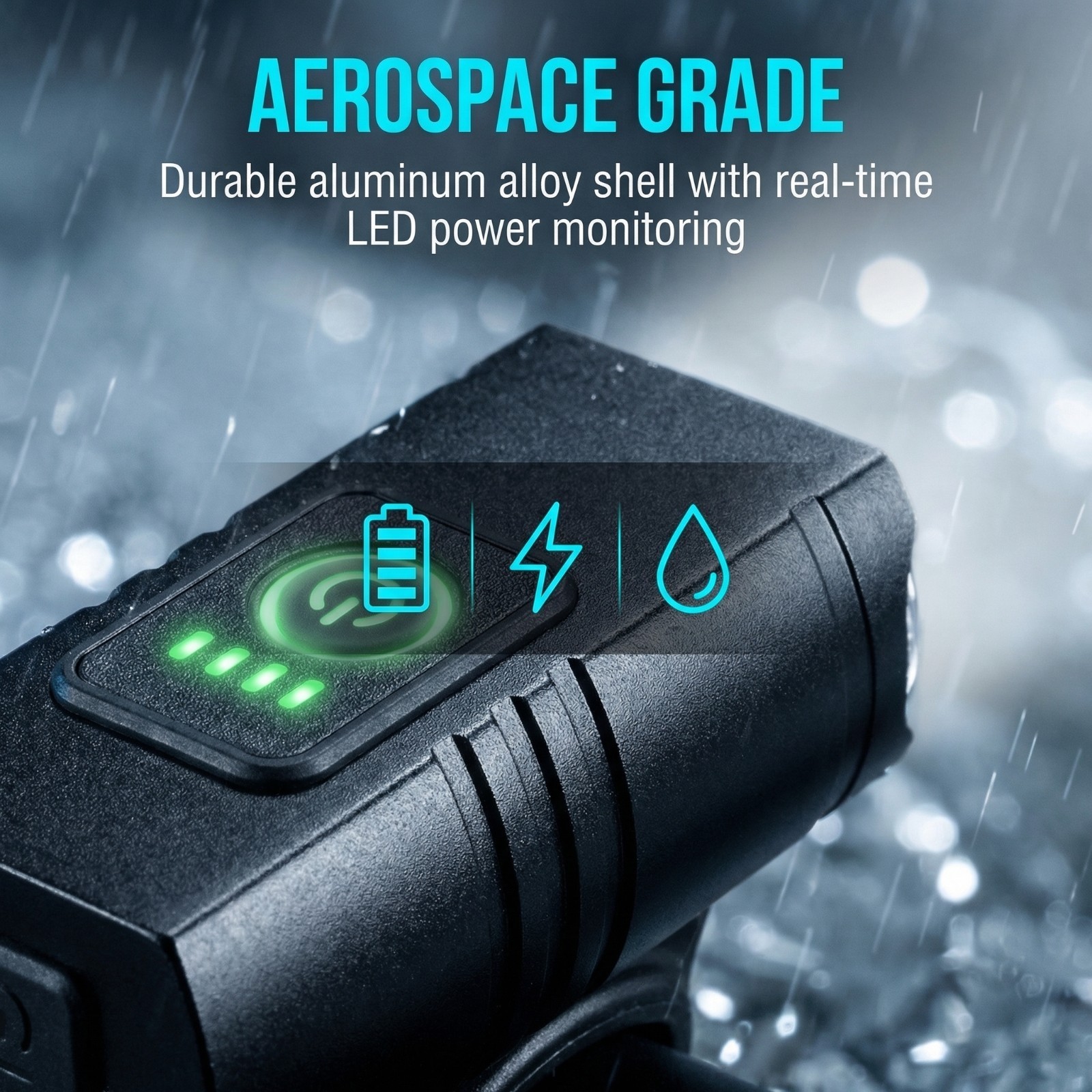 10000mAh LED Bicycle Bike Light Front Rear Rechargeable Headlight Mountain Set