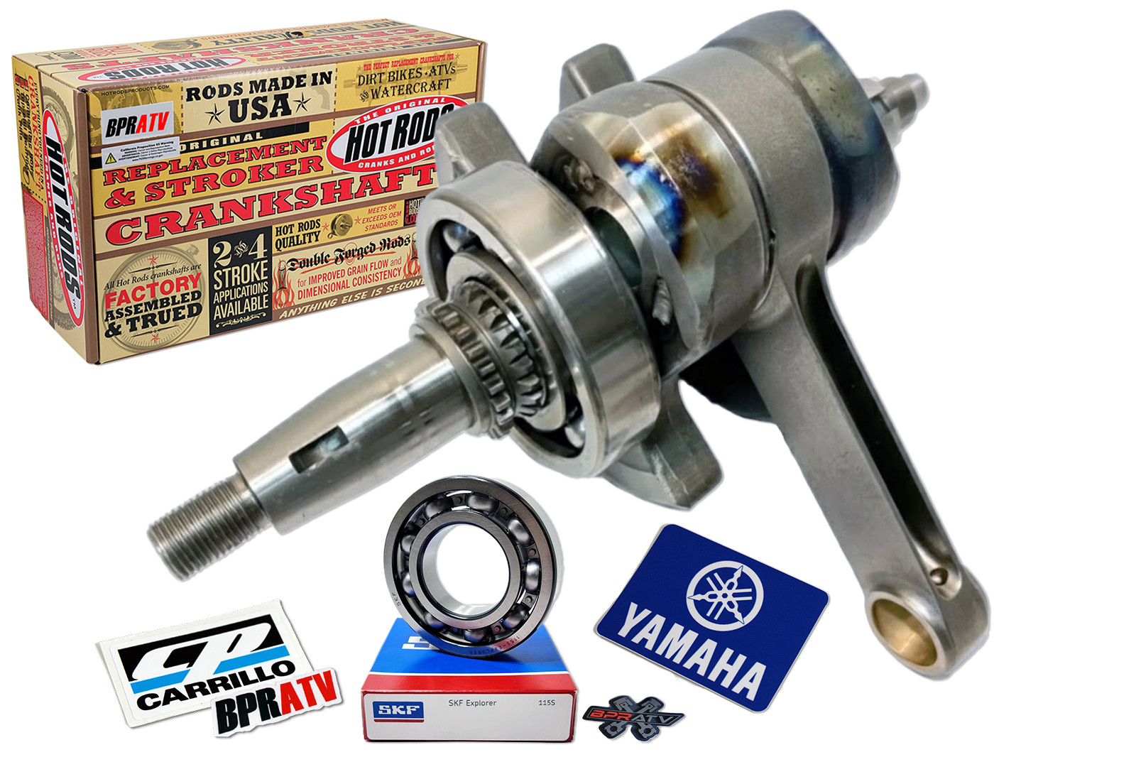 Yamaha Raptor 700 +5mm Stroker Crank CP Carrillo Rod BPRATV HD Racing Crankshaft