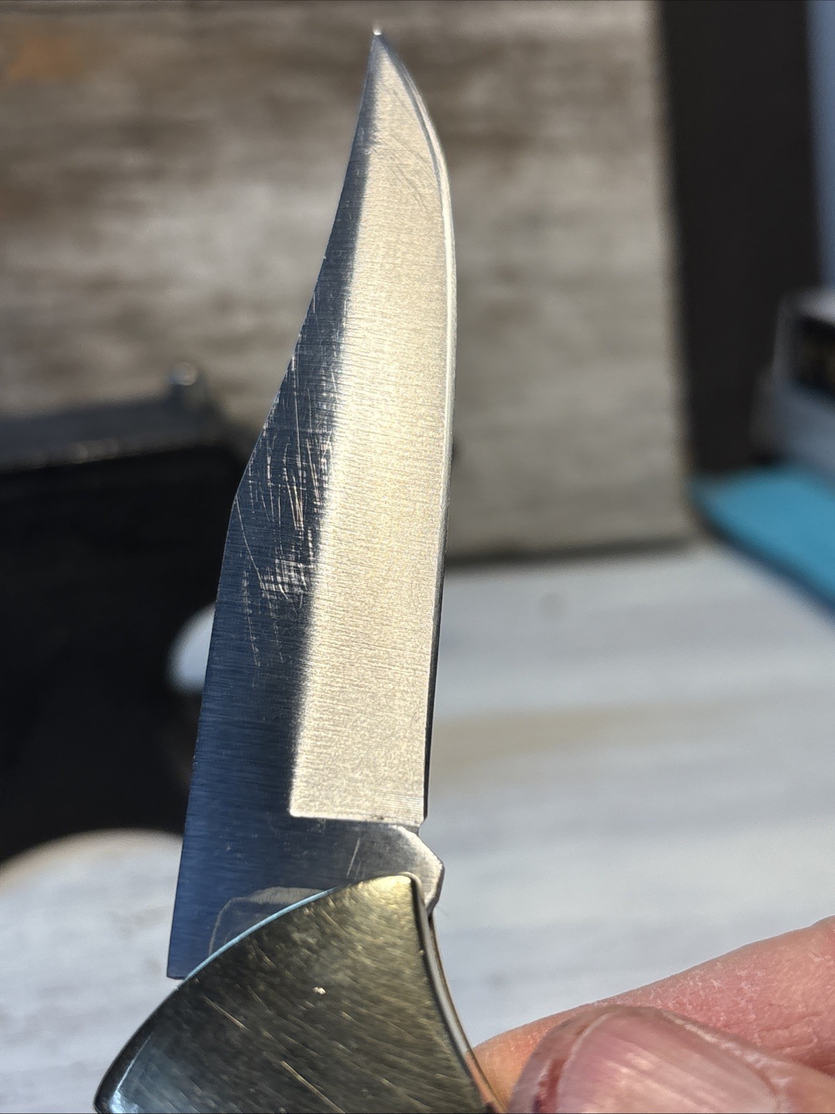 1992 Case XX USA 58L SS Mako Lockback Folding Hunting Knife w/ Leather Sheath