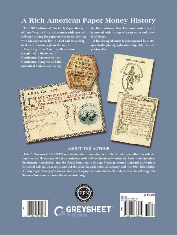 Early Paper Money of America (Newman)