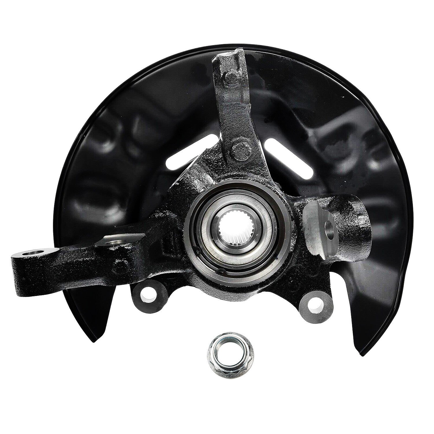 Pair Front Steering Knuckle+Wheel Hub Bearing for 2003 2004-2008 Toyota Corolla