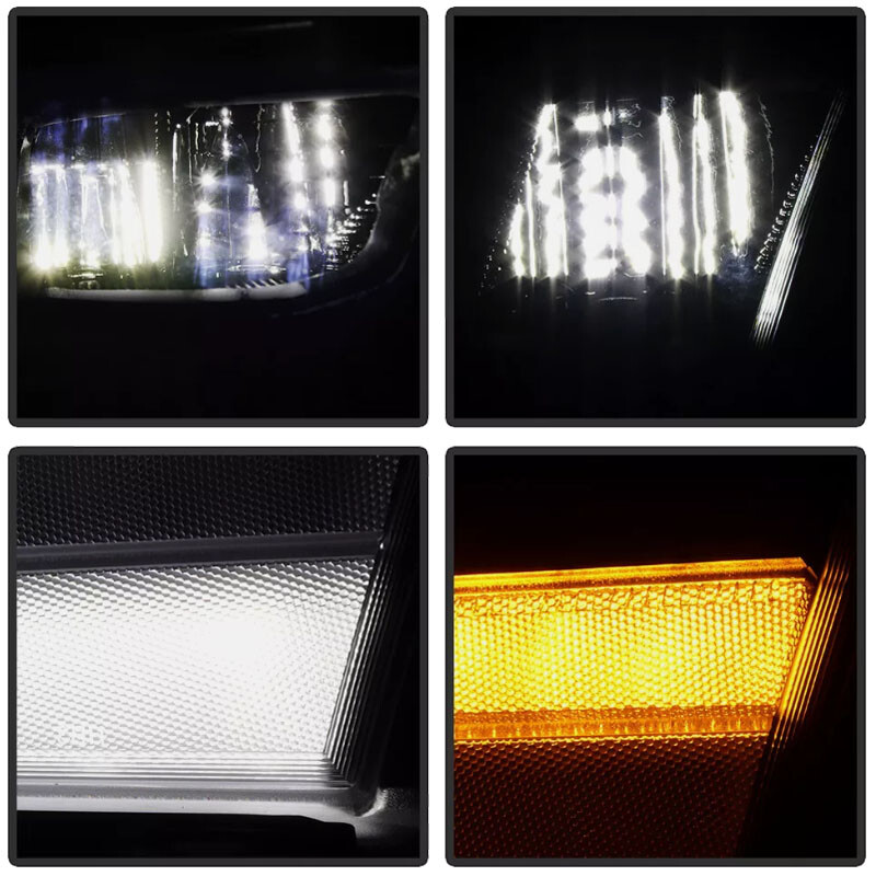 Passenger For Dodge RAM 1500 2019 2021-2023 Full LED DRL Chrome Headlight Lamp