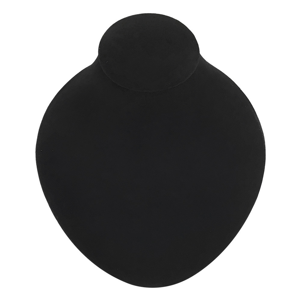 BLACK VELVET Large Bust Narrow Necklace Chain Bracelet Jewelry Holder Display