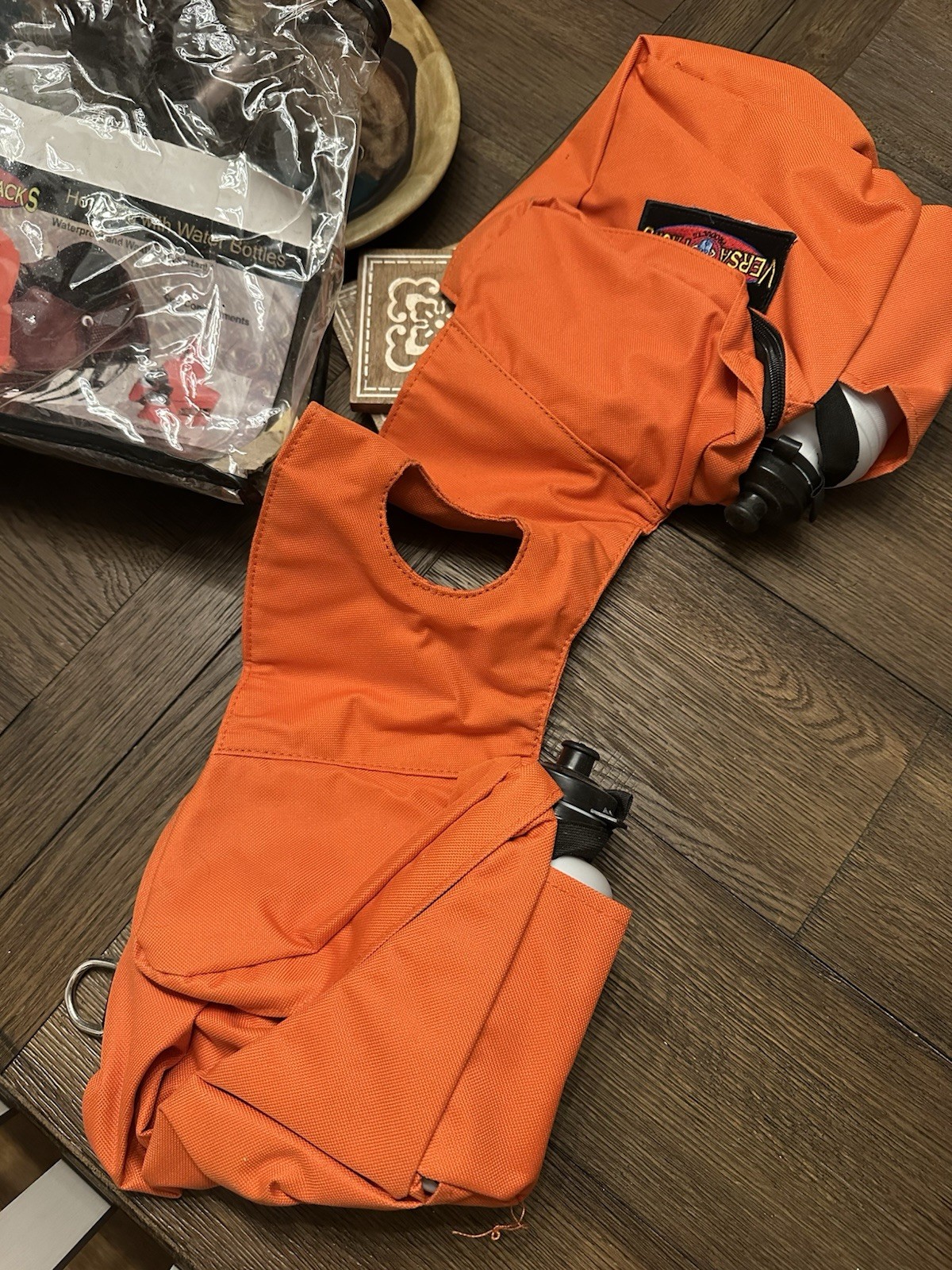 Horse Tack - NEW Orange Western Saddle Horn Bags