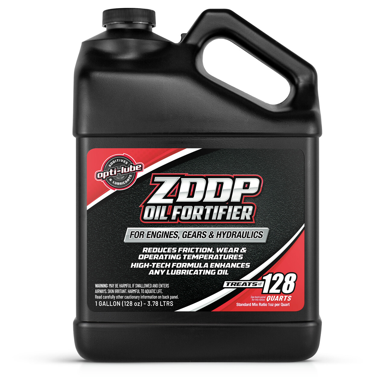 OPTI-LUBE ZDDP OIL FORTIFIER: 1 Gallon Without Accessories, Treats 128 Quarts