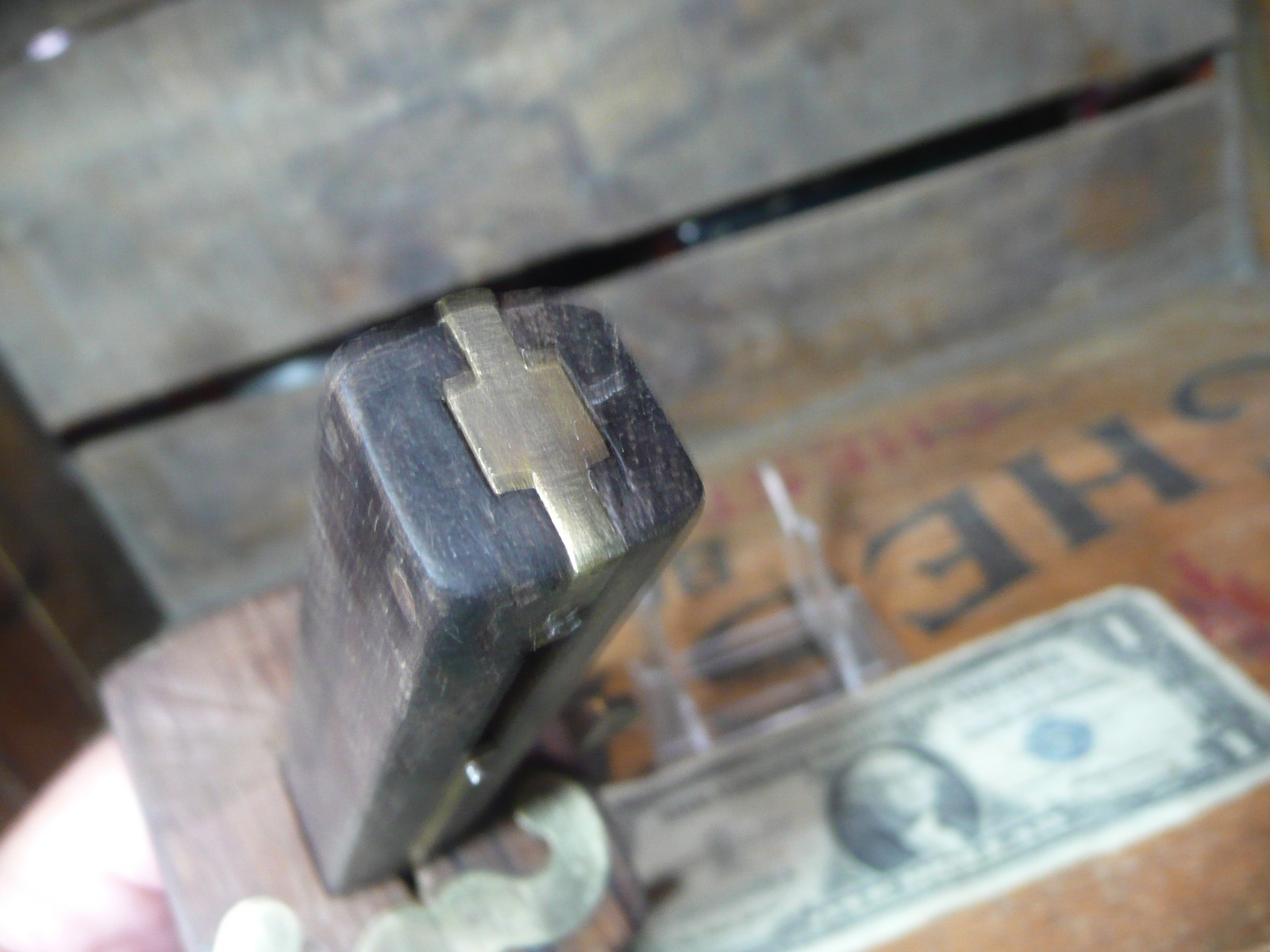 Vintage Rosewood and Brass Marking Gauge.