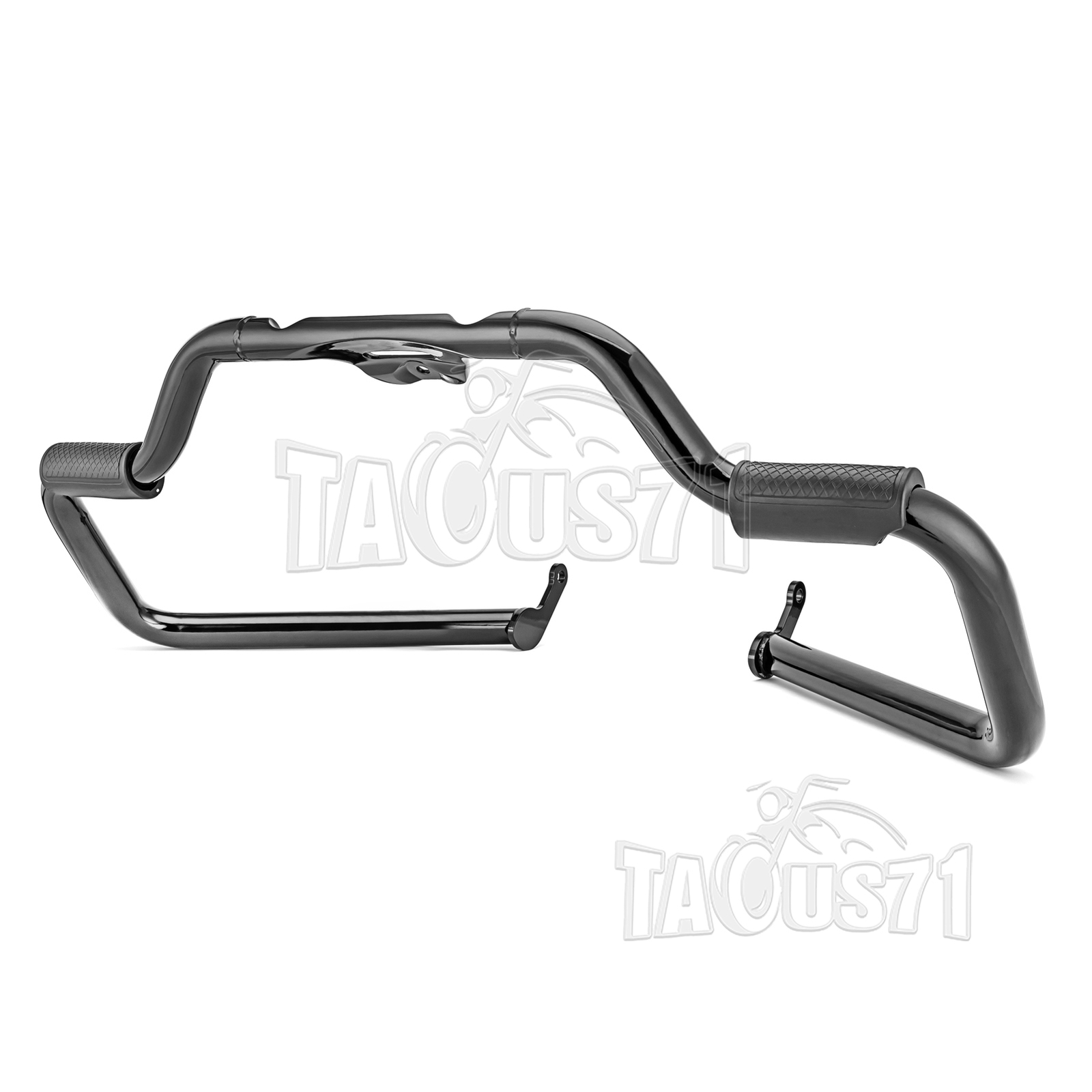 Front + Rear Engine Guard Crash Bar For 18-UP Harley Heritage Classic FLHC flhcs