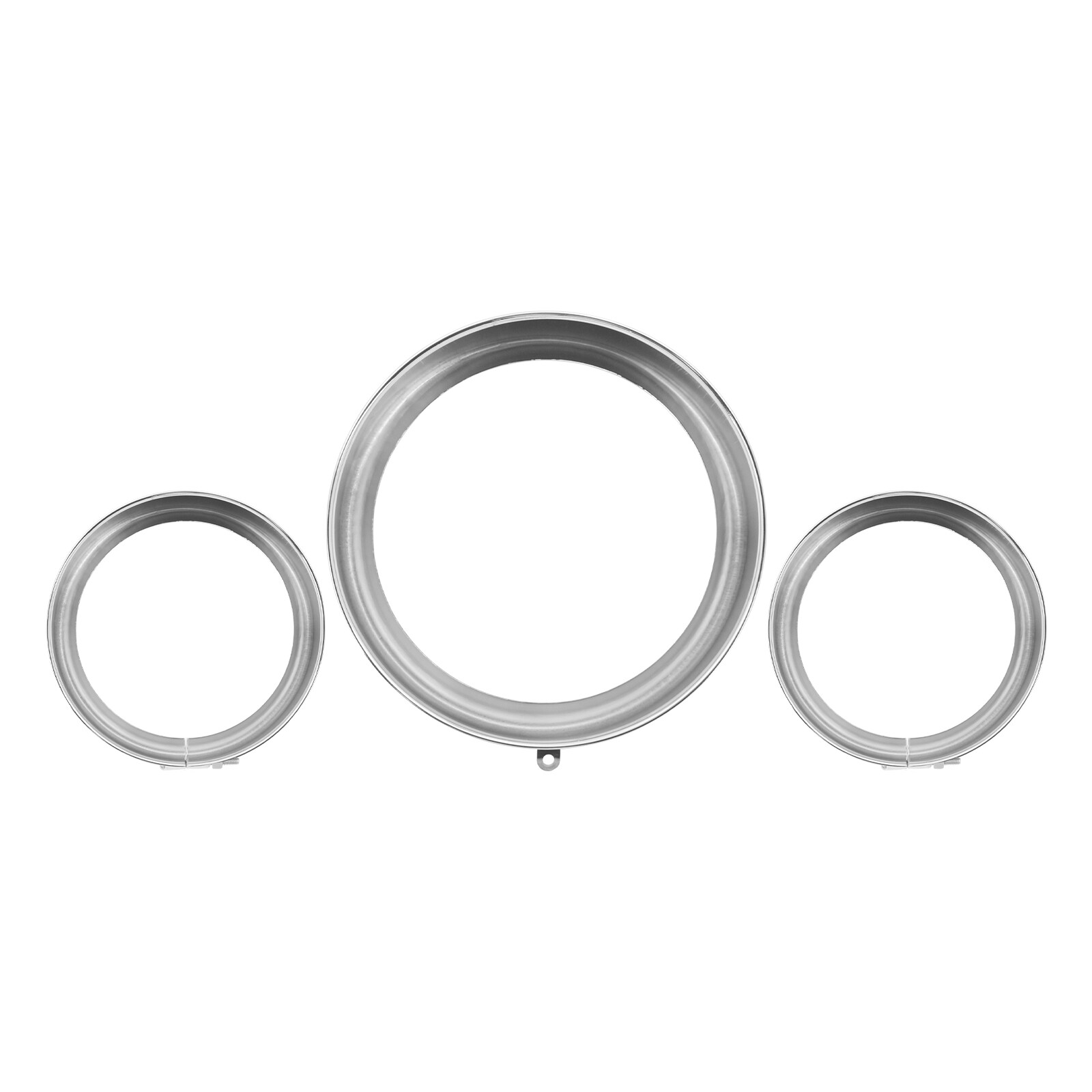 7" Headlight 4.5"Fog Light Visor Trim Ring Cover For Harley Softail Deluxe 94-17