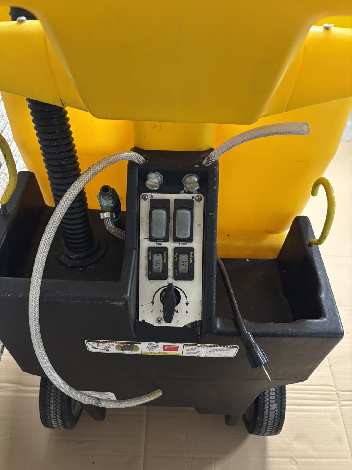 KaiVac 1750 Mid-Size No-Touch Cleaning System Machine, please read notes.