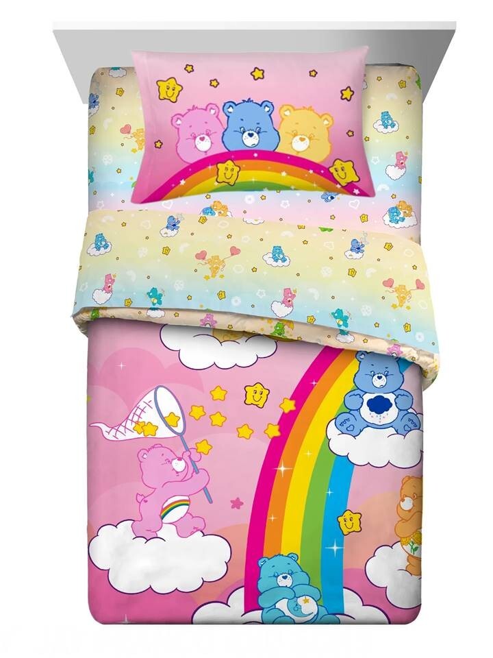 Care Bears "Walk on Sunshine" Kids Reversible Bed Set-W84633208556, W84618150396