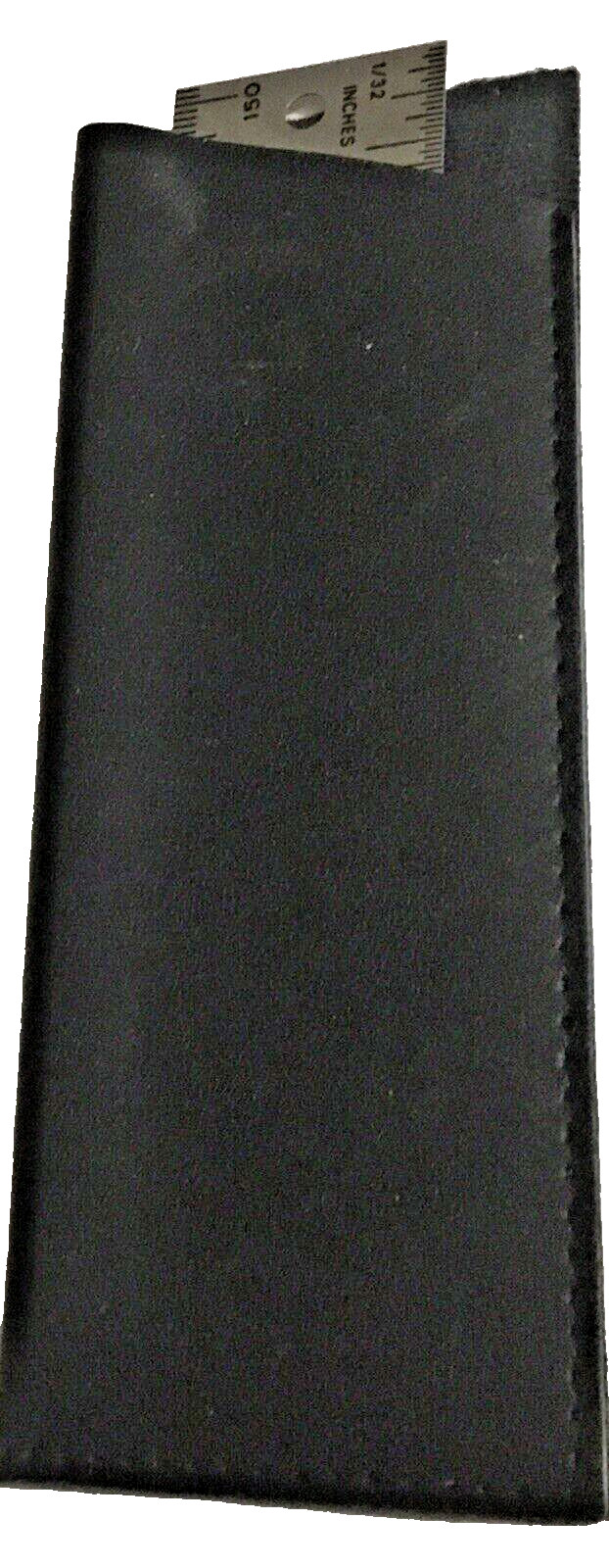 Vintage 6" Stainless Steel Ruler Cork Back Dual-Rule SAE/Metric w/Case U.S.A.