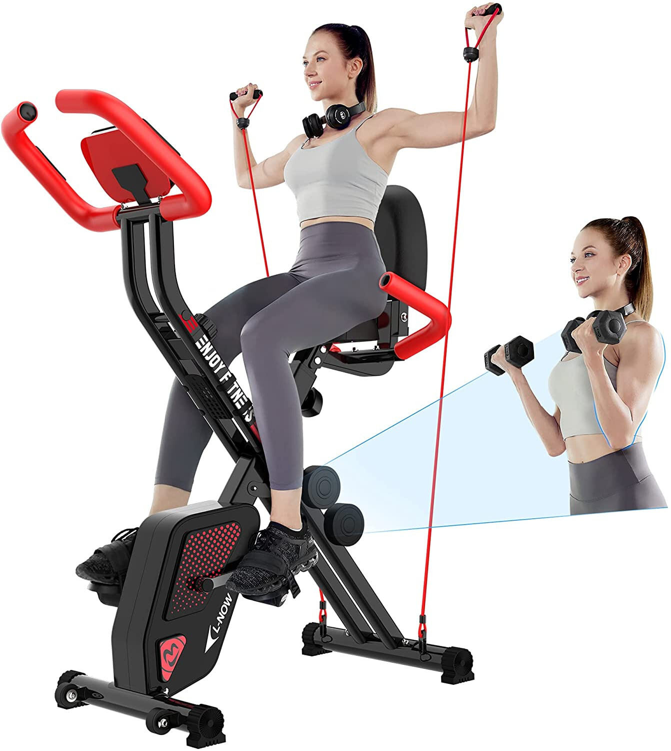 Pooboo Indoor Exercise Bike Stationary Cycling Bicycle Cardio Fitness Workout