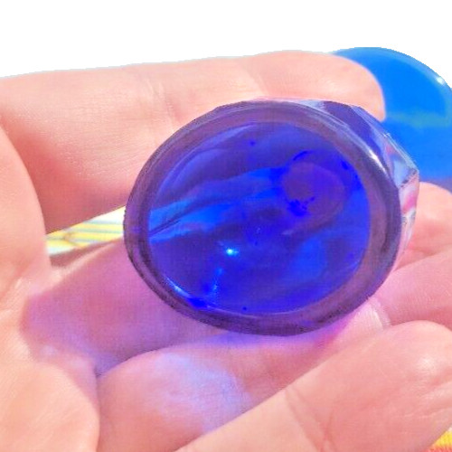 John Bull Vintage Style Cobalt Blue Glass Eye Wash Bath Cup 2 3/4"