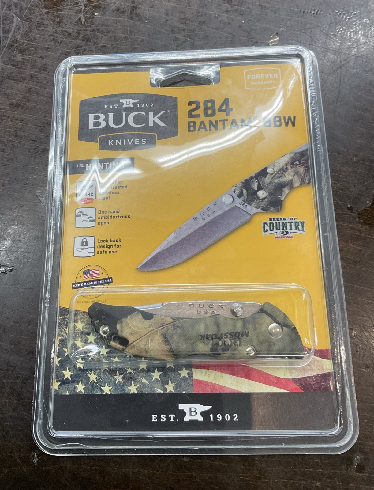 Buck Knives 284 BANTAM BBW Camo Folding Knife #0284CMS24-C